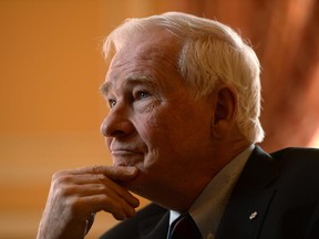 Governor General David Johnston at Rideau Hall in Ottawa on Thursday, April 23, 2015.