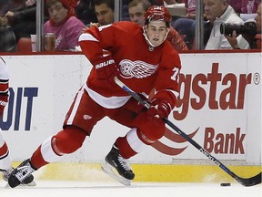 Nineteen-year-old Dylan Larkin has made a big first impression with the Detroit Red Wings.
