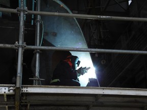 Employees at the Seaspan Shipyards in Vancouver have begun building offshore fisheries science vessels for the Canadian government. The ships are the first of a number of vessels the yard will be building, including a Coast Guard icebreaker and a supply ship for the Royal Canadian Navy.