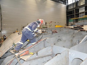 Employees at the Seaspan Shipyards in Vancouver have begun building offshore fisheries science vessels for the Canadian government. The ships are the first of a number of vessels the yard will be building, including a Coast Guard icebreaker and a supply ship for the Royal Canadian Navy.