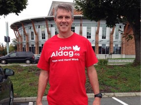 Facebook photo of John Aldag, Liberal candidate in Cloverdale-Langley City. He's also Historic Sites Manager, Parks Canada in Langley, B.C. Aldag is on leave to run in the federal election.