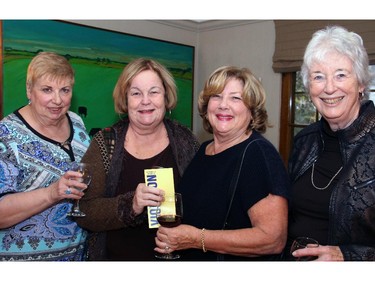 From left, Elva Winters, Mary Lou Levisky, Carol Laurey and Nancy Gordon, board vice president and secretary of The Match International Women's Fund, at a private event held Wednesday, October 28, 2015, for the grant-making organization that funds women's rights organizations around the world.