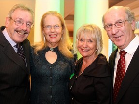 From left, Irish Ambassador Ray Bassett and his wife, Patricia, co-hosted with Laurie Kelly and Pat Kelly a Shamrocks & Shenanigans benefit on Thursday, October 1, 2015, at the Bassetts' official residence in Rockcliffe in celebration of St. Patrick's Home and its 150 years in Ottawa.