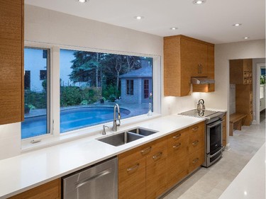 RND Construction and Ha2 Architectural Design won in the category of renovation $100,000 to $199,999 for a small addition, but complete revamp, of a 1960s Alta Vista kitchen that also adds a mud room and bathroom.