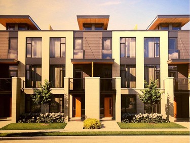 The Panorama townhomes offer three-storey designs with two or three bedrooms, rooftop terraces and front and rear decks.