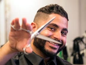 Carlos Noja of Hair Fellas is part of a new breed of hip barbers offering clients a sanctuary while they get a trim and shave.