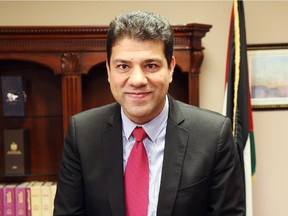 Interview with Palestinian charge d'affaires Hamdi Abuali in Ottawa, October 29, 2015.