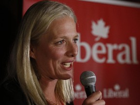 Liberal Catherine McKenna makes her acceptance speech following her victory in Ottawa Centre.ottawacentre