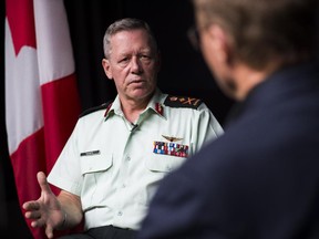 Chief of the Defence Staff Jonathan Vance  on Friday, July 31, 2015.