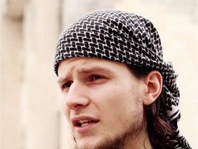 John Maquire of Kemptville identified himself as Abu Anwar al-Canadi after he disappeared in 2013 and surfaced in a 2014 ISIL video from which this image is taken.