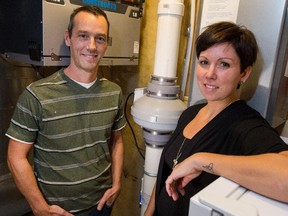 Lyndsay Kovacs and her husband Colin Kovacs like to spend a lot of time in their new basement. They tested their home for radon gas using a long-term, do-it-yourself, radon test kit. It was in the home from February until May 2015. When the test results came back sometime in June they decided to have the home remediated which involved drilling a hole in the basement floor and venting the gas to the outside.