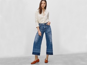 Whether you’re rocking a 
Citizens of Humanity cropped flare, above, bell-bottoms are the latest fashion staple.