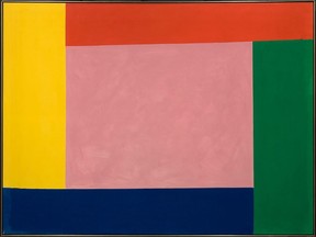 Pink with Border (acrylic on canvas, 205.7 x 275.6 cm, 1967), by Jack Bush, a bequest of Rosita Tovell to the National Gallery of Canada. (Photo © National Gallery of Canada)