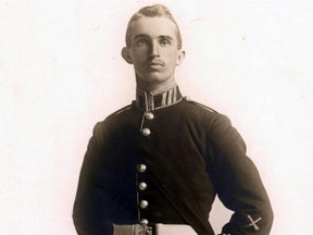 Lieutenant Alexis Helmer in 1912. Helmer's death was the inspiration for John McCrae's poem In Flanders Fields.