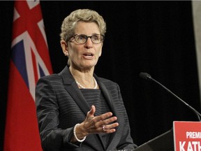 Ontario Liberal Premier Kathleen Wynne takes part in the Ontario Economic Summit at White Oaks Conference Resort and Spa in Niagara-on-the-Lake on Thursday, Oct. 29, 2015.