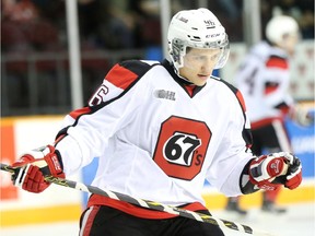 Dante Salituro has nine points in five games since returning to the Ottawa 67's.