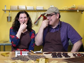Erica and Drew Gilmour have won silver and bronze awards at the 2015 Canadian National Chocolate Awards for three of their Hummingbird Chocolate Maker bars.