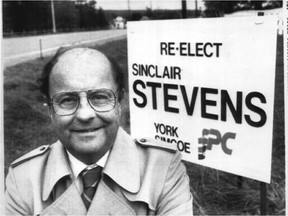 Sinclair Stevens back in his Progressive Conservative days.