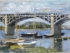 The Bridge at Argenteuil, 1874, by Claude Monet on special exhibit at the National Gallery until Feb. 15, 2016.