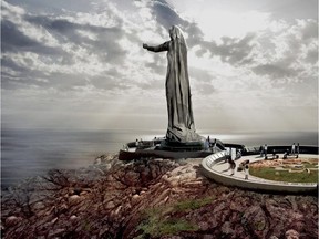 The Never Forgotten National Memorial at Green Cove near Ingonish, N.S., is shown in this undated artist's rendering.