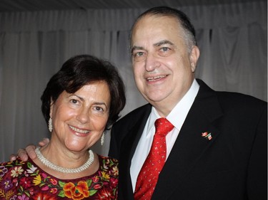 To mark the 205th anniversary of Mexico's independence, Francisco Suarez Davila and his wife, Diana Mogollon de Suarez, hosted a reception at the NAC's rooftop terrace Sept. 15.