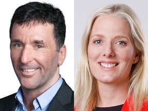 The NDP's Paul Dewar and Liberal Catherine McKenna: A popular incumbent vs. a determined challenger.