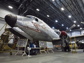 Volunteer aviation buffs at the Aviation Museum are restoring Canada's last surviving North Star plane. This North Star was built in 1948 for the Royal Canadian Air Force.