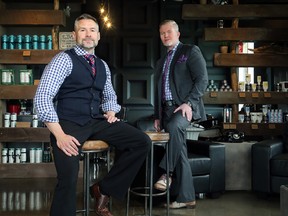 Paul Cretes, left, and Trevor White, are the owners of Warren Chase Urban Retreat for Men.