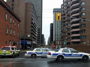 Suspicious package call at the corner of Bay and Queen on Thursday