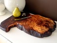 Serenity Stumps’ cheese and charcuterie boards are made of black walnut, cherry, elm and maple.