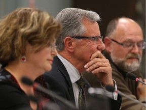 Breach of trust charges have been stayed against (from left) Rockland Coun. Diane Choinière, ex-mayor Marcel Guibord, ex-councillor Guy Félio and others.