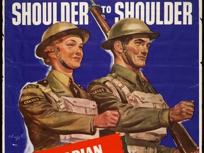 The role of Canadian Women is  featured in an exhibit at the War Museum.