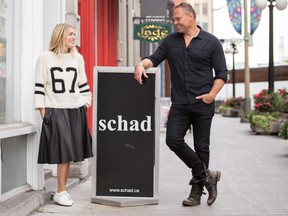 Chantal and Andre Schad, owners of Schad boutique on Sussex Drive, sell a number of Canadian brands, including Smythe Les Vestes.