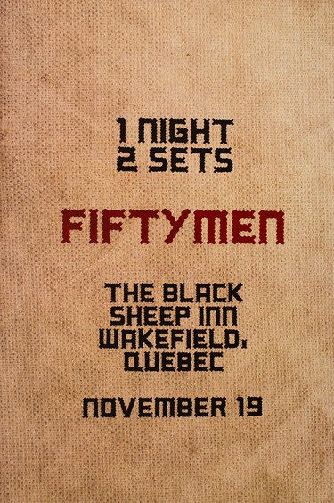 An early Fiftymen concert poster.