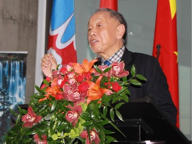 Former Chinese Foreign Minister Li Zhaoxing spoke at Carleton University Nov. 5.