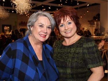 From left, Marlene Shepherd, president of Shepherd's Fashions, with its general manager, Samantha Poole, at a Fashion FUNraiser the store hosted for the Bruyère Foundation on Monday, November 23, 2015.
