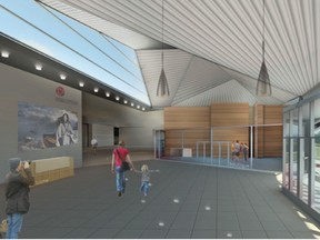 The Science and Tech museum is getting a giant renovation.  This is an artist's rendition of the new lobby.