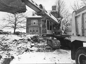 In February 1975, construction began on the swimming pool at 24 Sussex Dr.