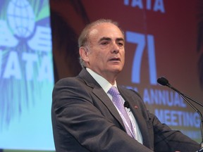 Calin Rovinescu, President and CEO, Air Canada speaking at the IATA AGM 2015 Miami.