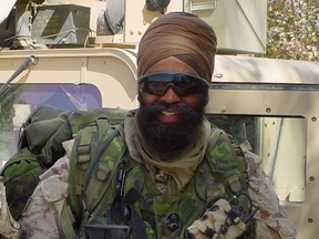 Harjit Sajjan, now defence minister, is shown here during one of his tours in Afghanistan.