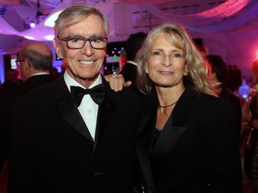 Michael Potter, founder of Vintage Wings Canada, seen with his partner, Diane Cramphin, donated an acrobatic flight experience to the live auction for this year's Ashbury Ball, held Saturday, November 7, 2015, at the private school in Rockcliffe Park.