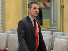 Minister of Fisheries, Oceans and the Canadian Coast Guard Hunter Tootoo as the Liberal government is sworn in at Rideau Hall.