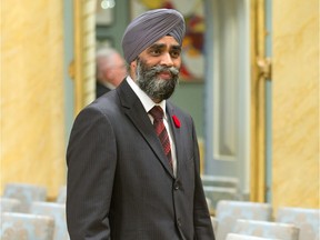 Minister of National Defence Harjit Singh Sajjan as the Liberal government is sworn in at Rideau Hall.  Assignment - 122050 Photo taken at 13:44 on November 4. (Wayne Cuddington/ Ottawa Citizen)