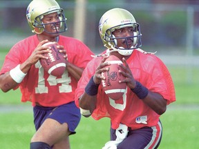in 1994 Danny Barrett (r) was Ottawa's starting quarterback.