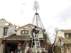 Peter Abercrombie decorates his Taffy Lane home.