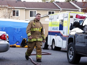 Police, firefighters and a hazmat team were on the scene of a drug investigation following a fire on Sandcastle Drive near the Queensway Carleton Hospital.