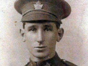 Pte Edwin Booth, killed June 5 1916 near Ypres. For @WeAreTheDead story by Glen McGregor. Photo courtesy Mark Potts.