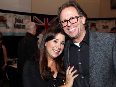 Stewart Chadnick, co-owner of sponsor Pat Flesher Furs, with his wife, Lori, at the second annual Embassy Chef Challenge held Thursday, November 5, 2015, at the John G. Diefenbaker Building on Sussex Drive, to raise funds toward a new IBD procedure room at CHEO.