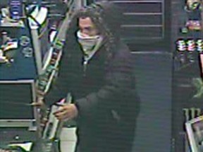 Police ask for help to identify a suspect from a convenience store robbery in mid-October.