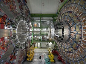 The CMS (Compact Muon Solenoid) Cavern at the European Organisation for Nuclear Research (CERN) near Geneva.